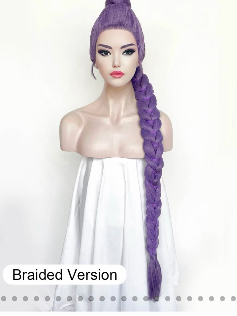 High Quality Braided Purple Rumi Wig - retail $160